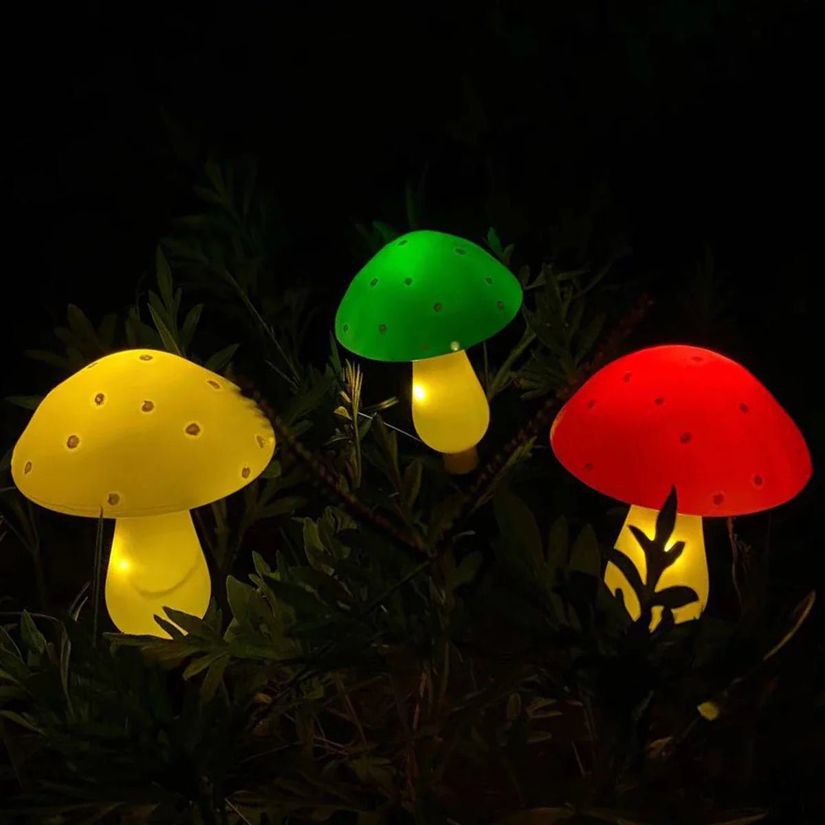 - Guirlande lumineuse champignon à panneau solaire 12 LED - Solairox