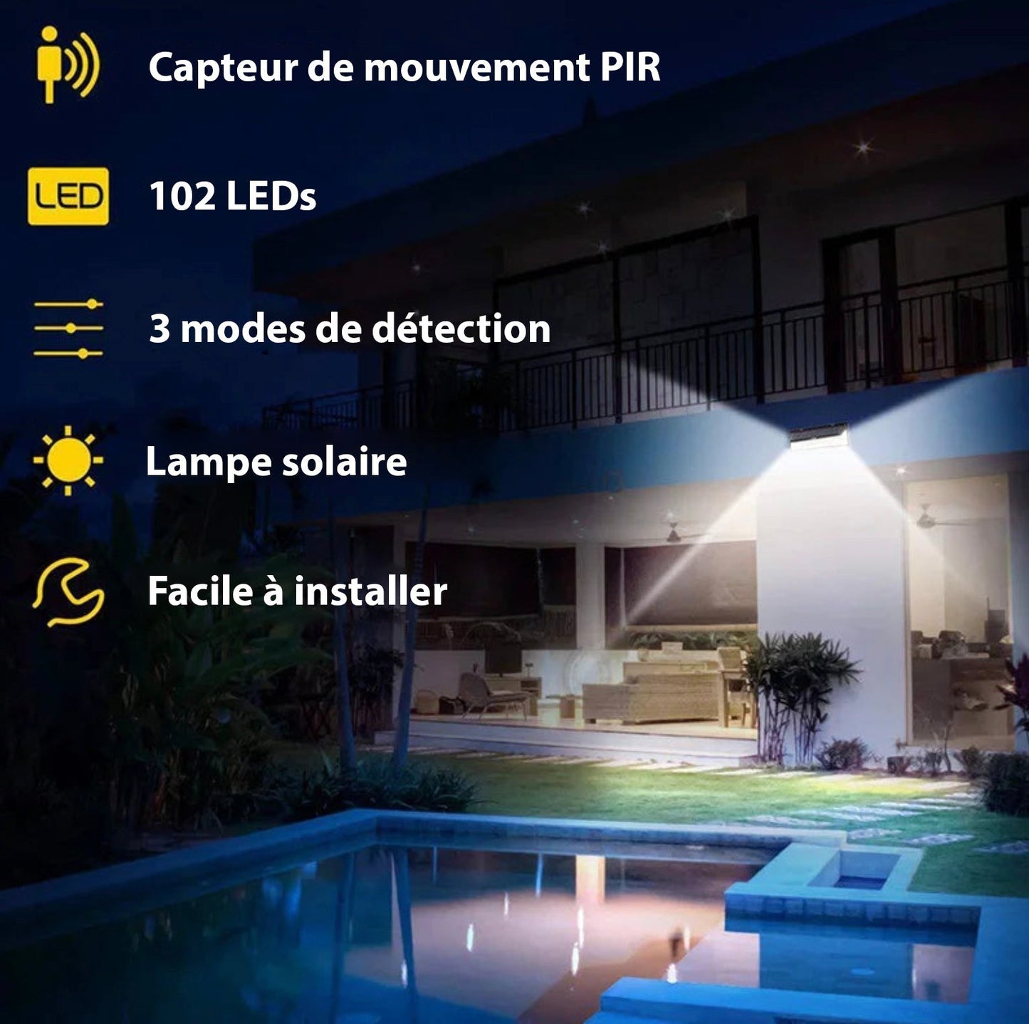 - Lampe solaire extérieure LED - Solairox