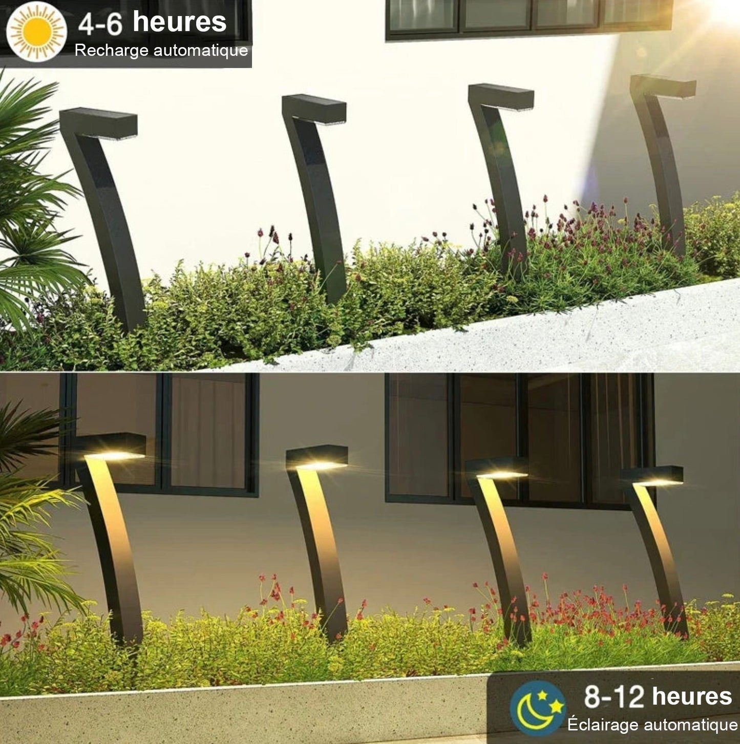  - 4 Lampes Solaires pour Jardin - Solairox
