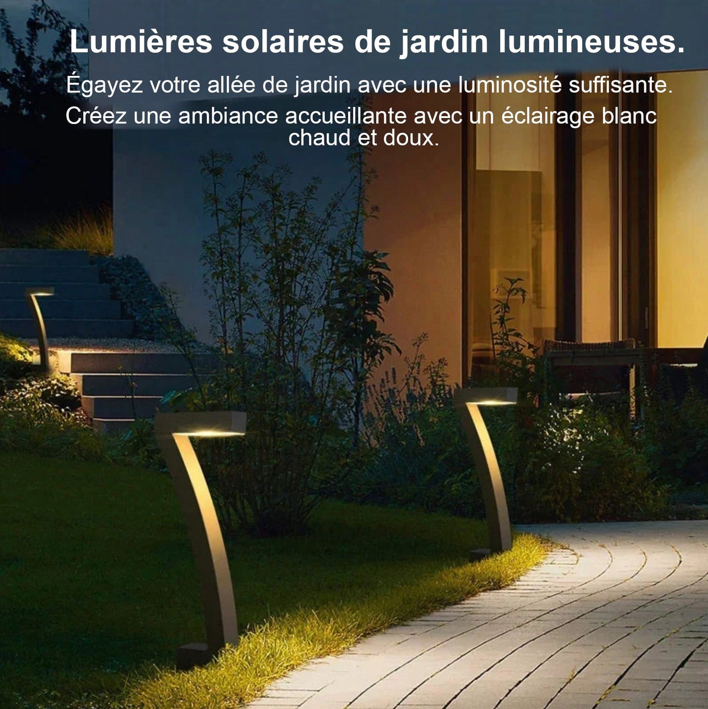  - 4 Lampes Solaires pour Jardin - Solairox