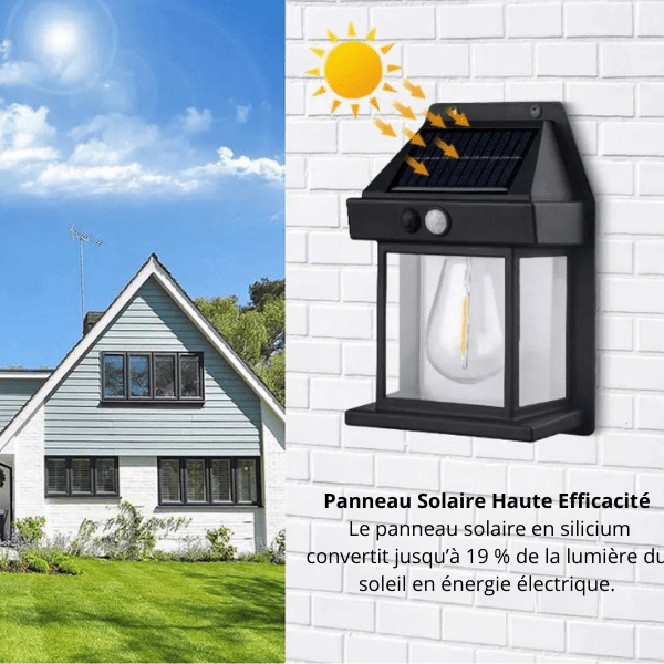  - Applique murale solaire d'extérieur avec détecteur de mouvement - Solairox