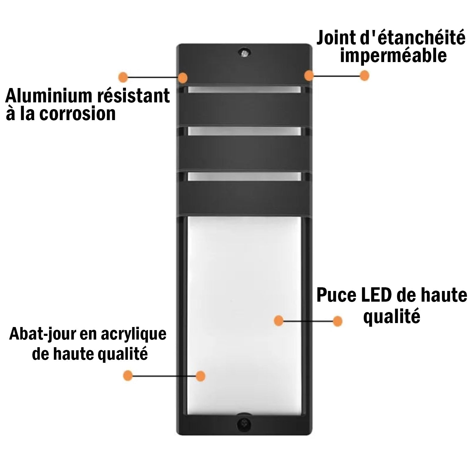  - Applique solaire exterieur détecteur de mouvement - Solairox