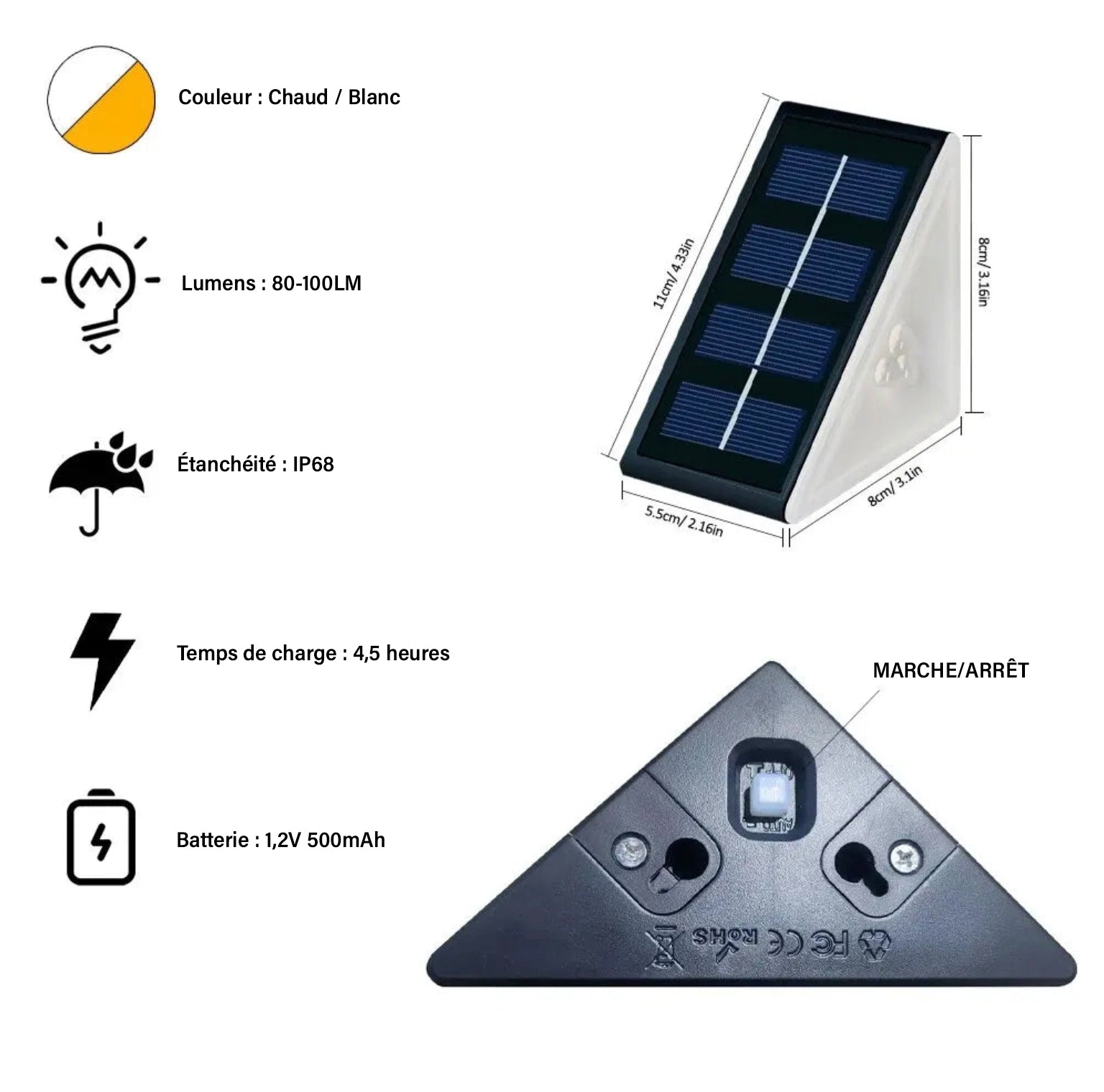  - Éclairage solaire pour escalier - Solairox