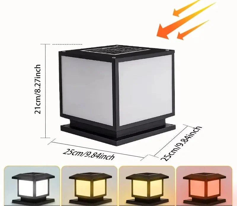  - Éclairage solaire pour pilier de portail - Solairox