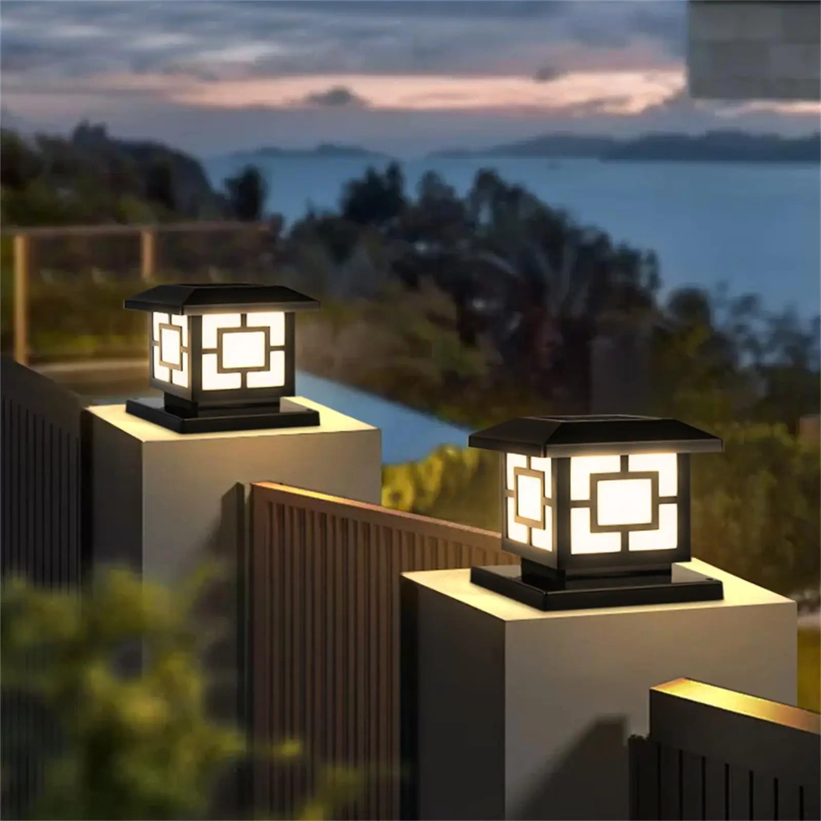  - Éclairage solaire pour pilier de portail - Solairox