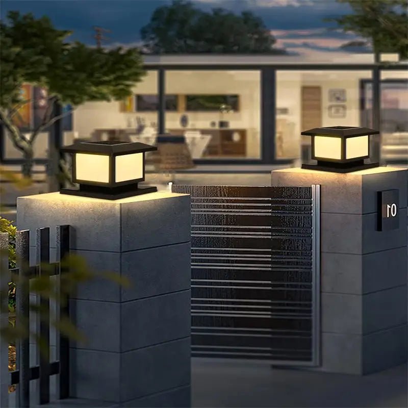  - Éclairage solaire pour pilier de portail - Solairox