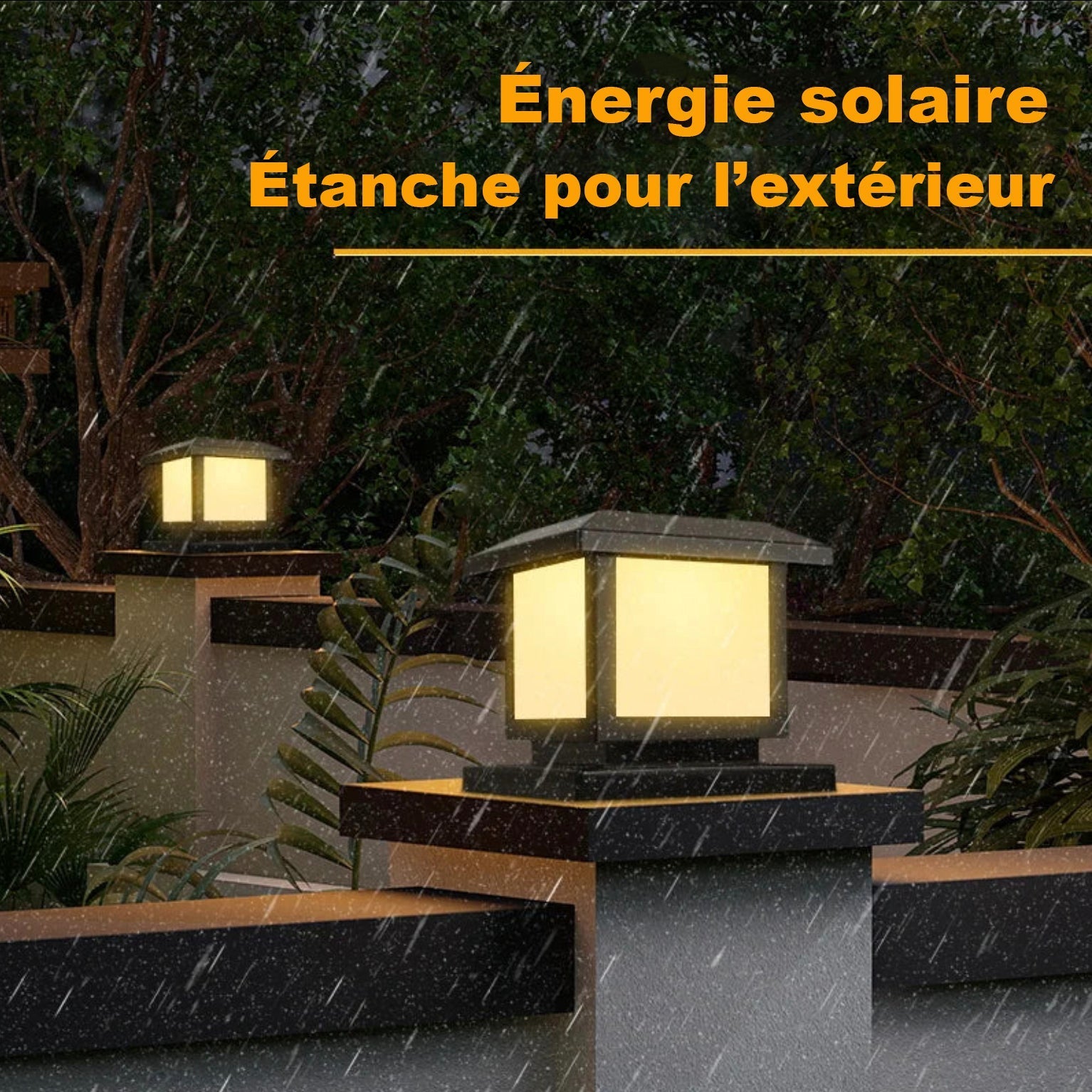 - Éclairage solaire pour pilier de portail - Solairox