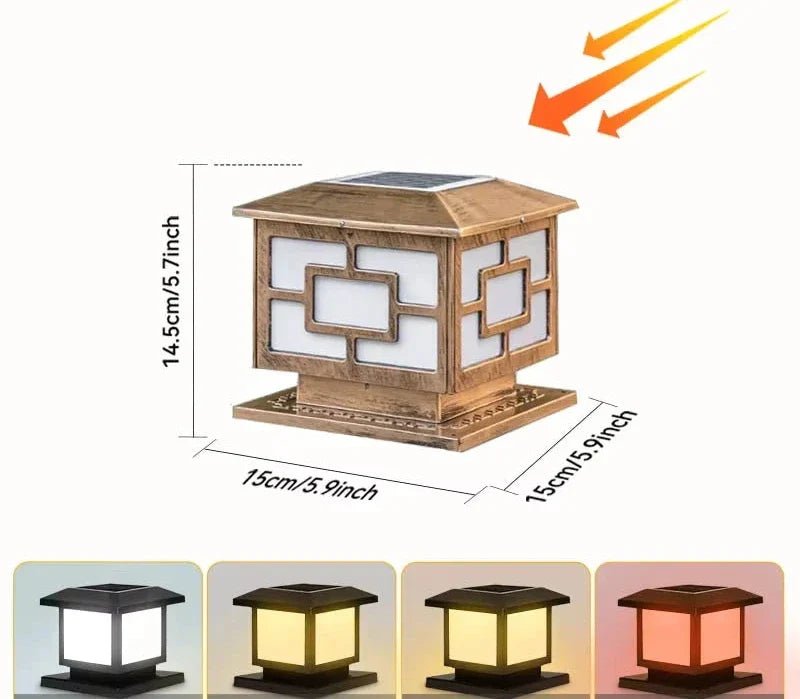  - Éclairage solaire pour pilier de portail - Solairox