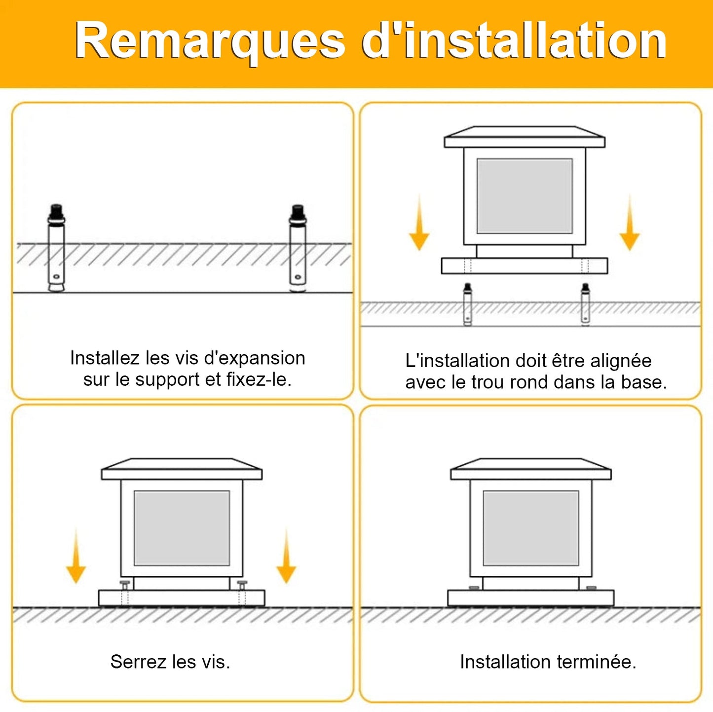  - Éclairage solaire pour pilier de portail - Solairox