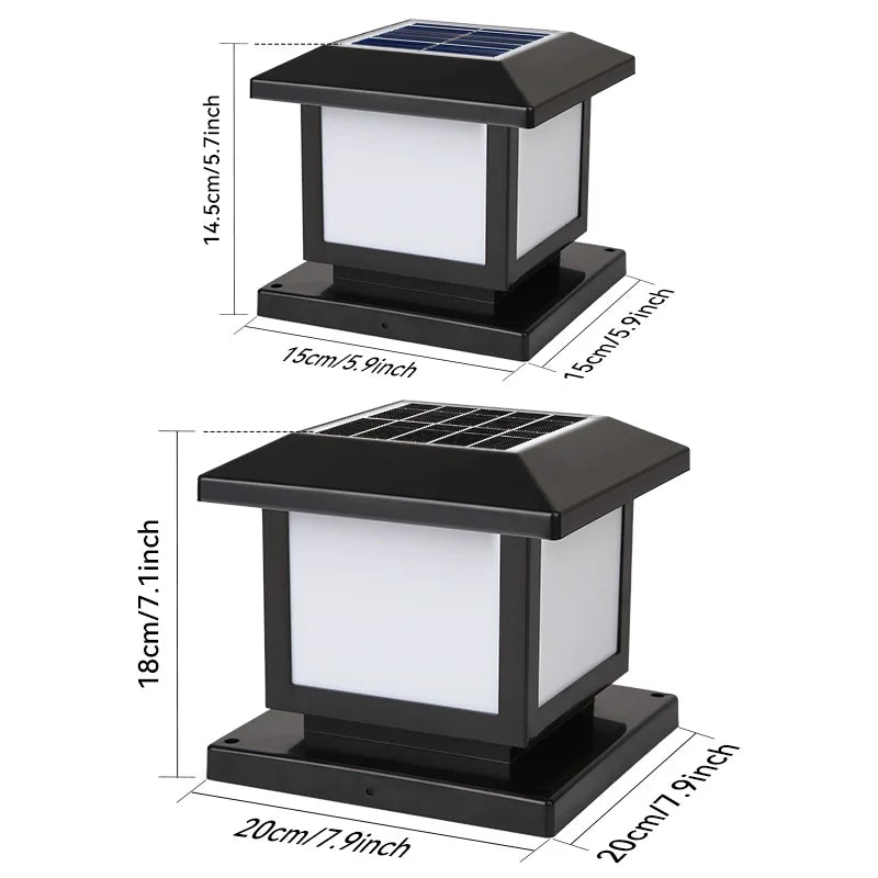  - Éclairage solaire pour pilier de portail - Solairox