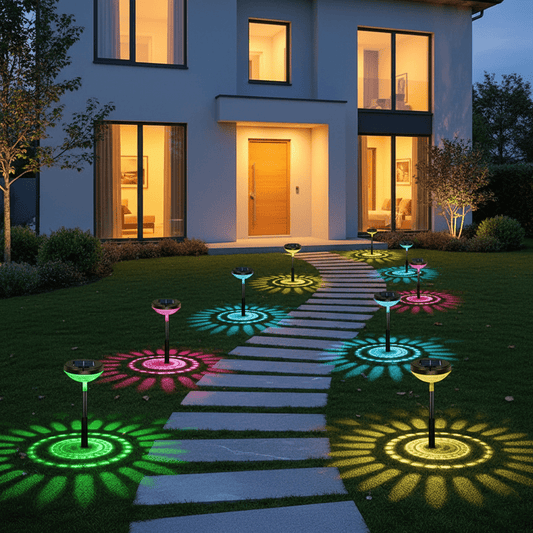  - – LED Multicolores &Éclairage Décoratif pour Jardin, Allée, Pelouse et Paysage Extérieur - Solairox