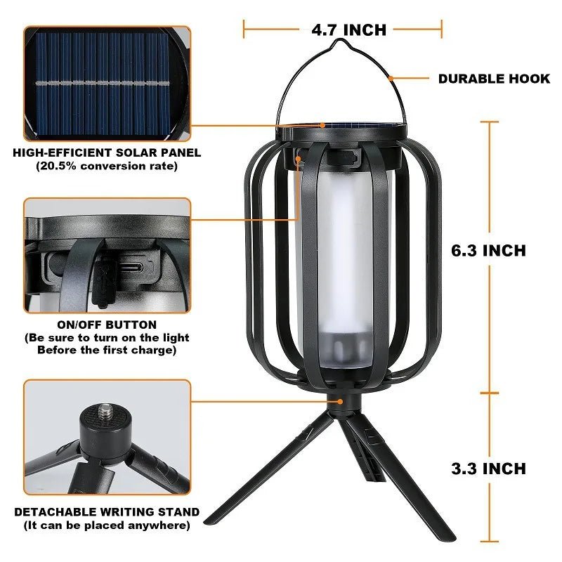 guirlande - Sanctuary Glow Flickering Solar Lantern - Solairox