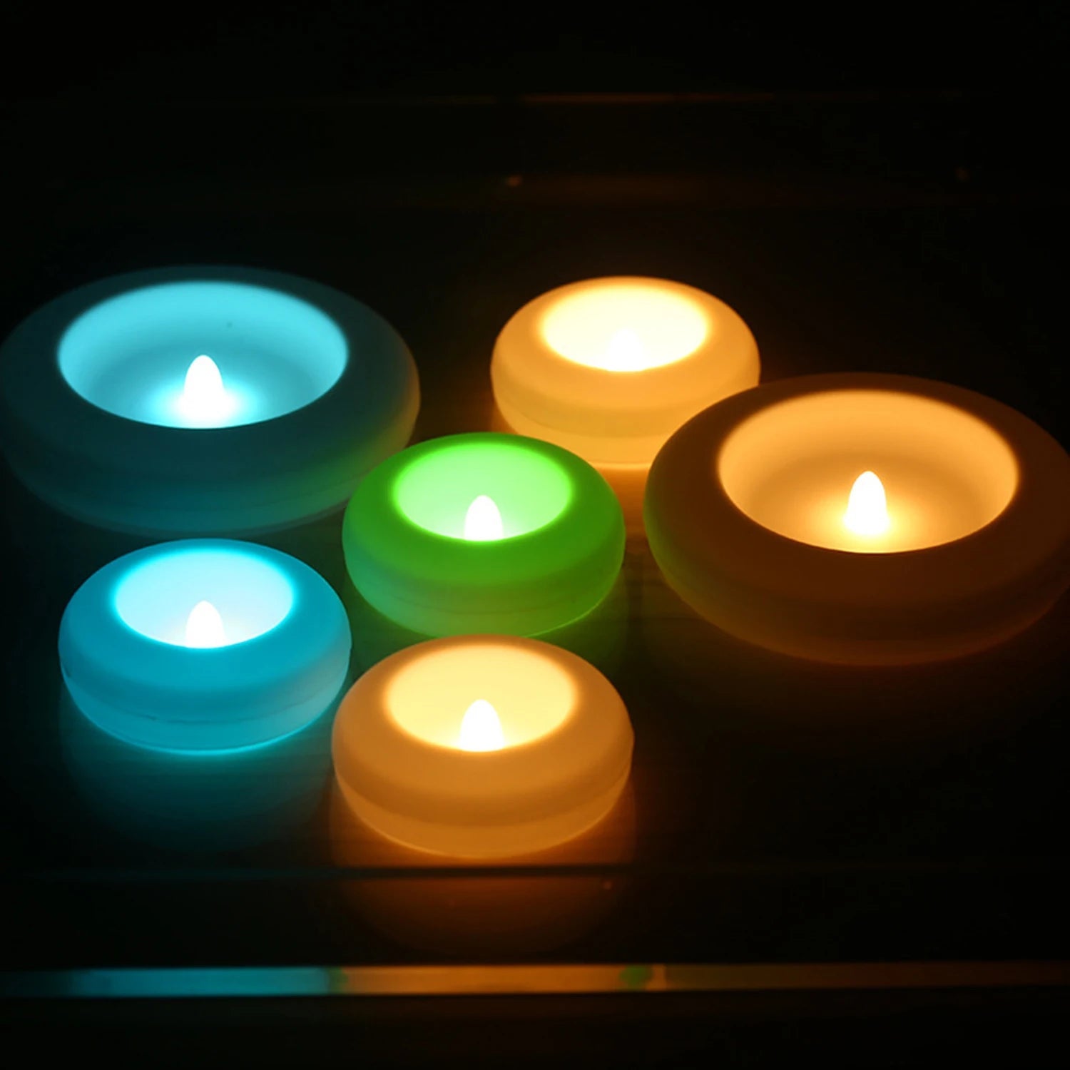 guirlande - Serene Glow Water - Activated Floating Candles - Solairox