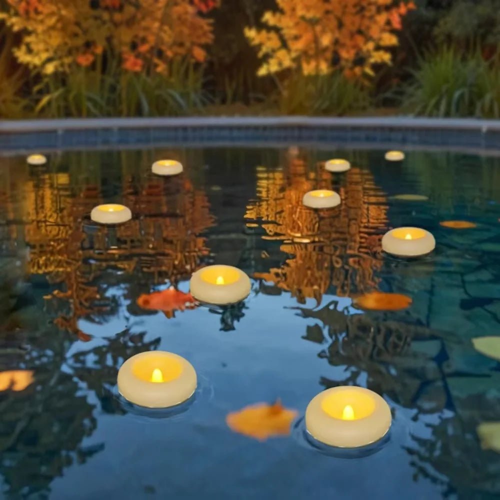 guirlande - Serene Glow Water - Activated Floating Candles - Solairox